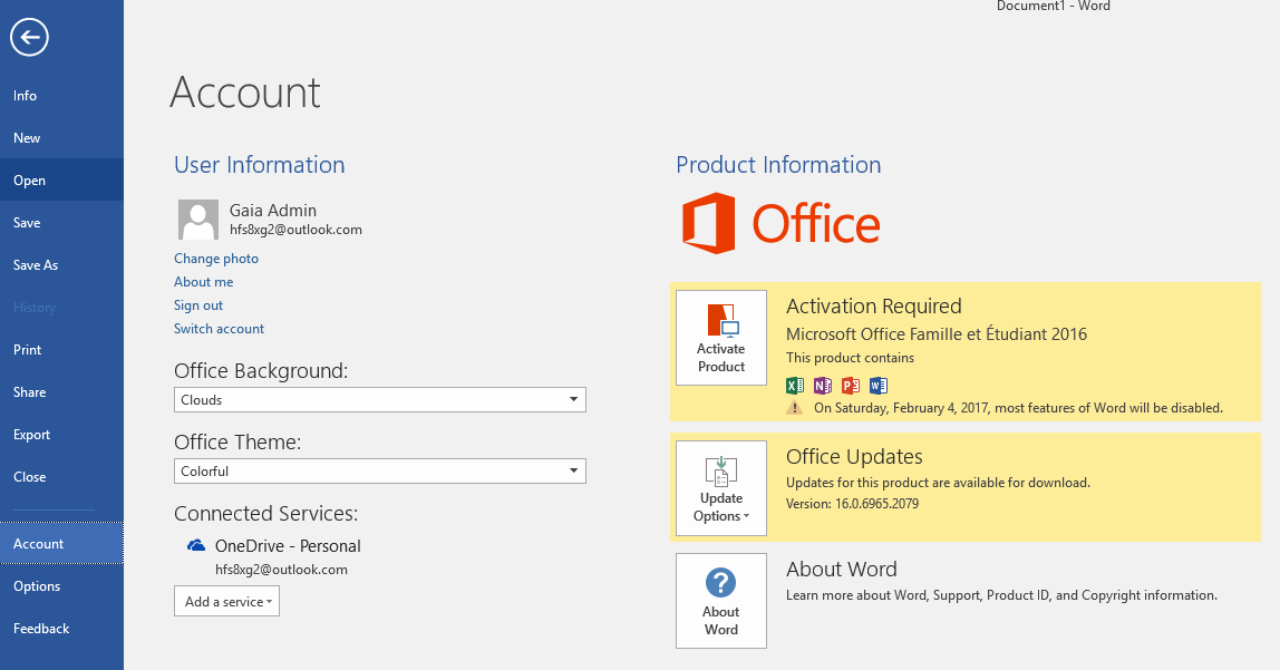 how to activate office 2016 with a product code